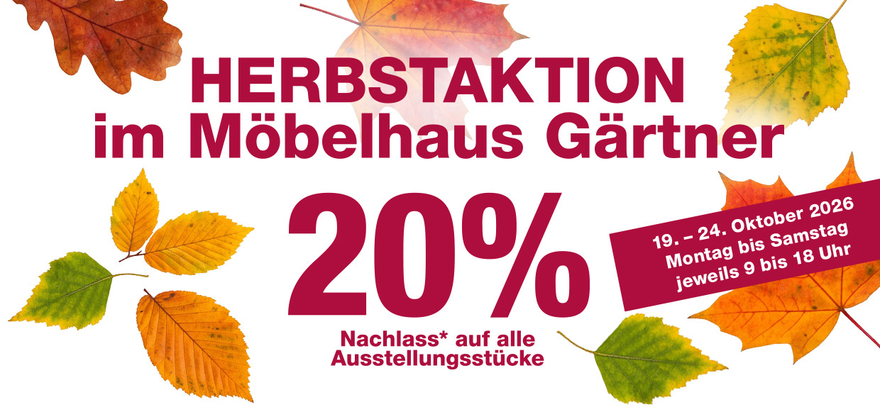 Herbstaktion bei Möbelhaus Gärtner in Lorsch