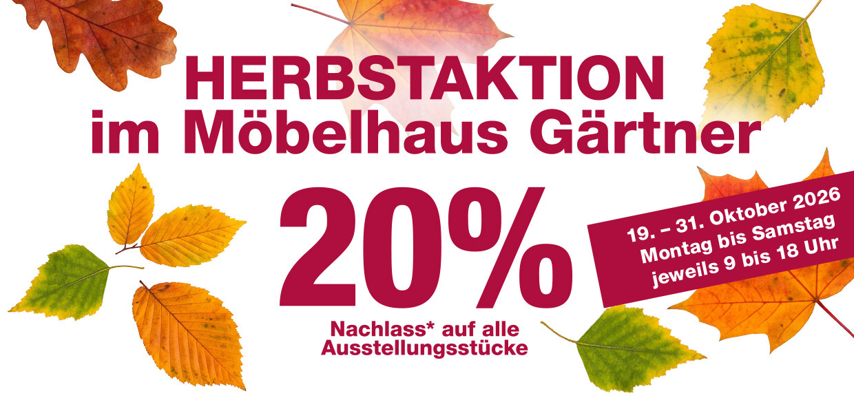 Herbstaktion bei Möbelhaus Gärtner in Lorsch